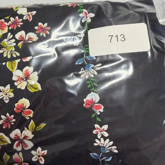 Anthropologie Black The Somerset Floral Tiered Smocked Cotton Maxi Dress Sz XXS - Picture 12 of 12